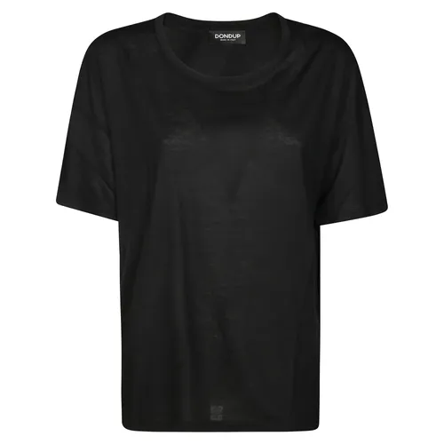 Dondup - Tops > T-Shirts - Black - Dondup - Modalova