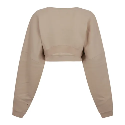Cropped Sweatshirt - Saint Laurent - Modalova