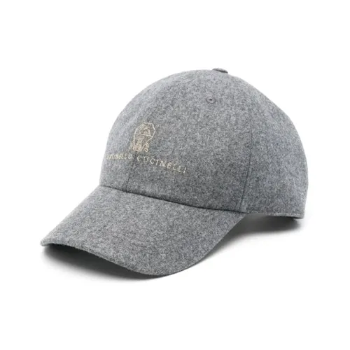 Accessories > Hats > Caps - - Brunello Cucinelli - Modalova
