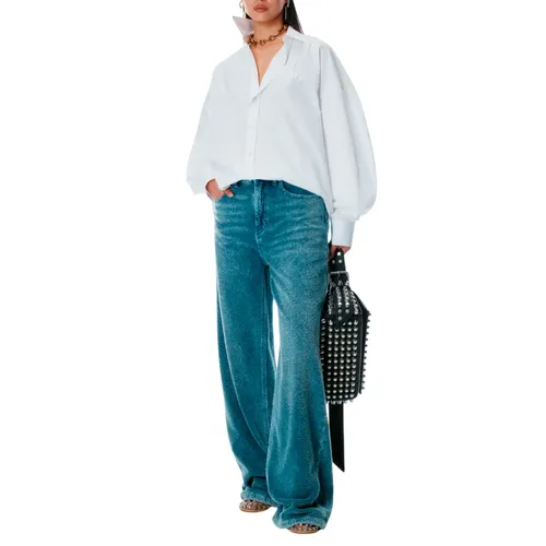 Oversized White Cotton Shirt - Alexander Wang - Modalova