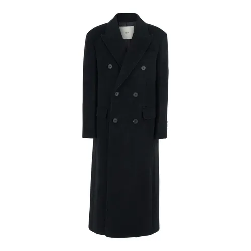 Double-Breasted Coat with Peak Revers in Cashmere - Dunst - Modalova