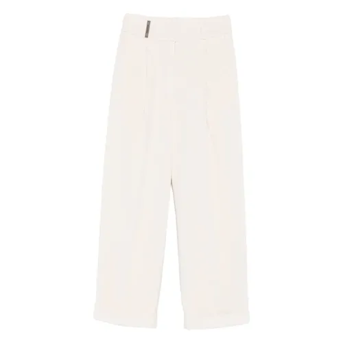 Trousers > Wide Trousers - - Peserico - Modalova