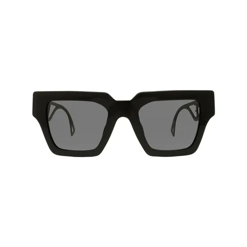 Acetate Square Frame Sunglasses - Versace - Modalova