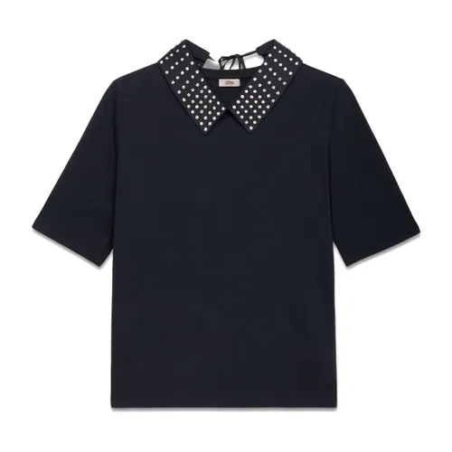 Oltre - Tops > Polo Shirts - Blue - Oltre - Modalova