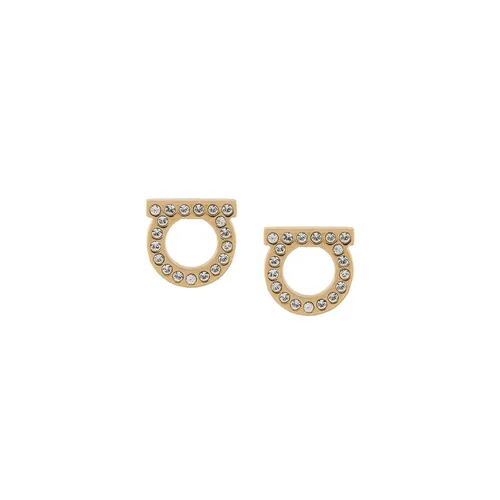Gancini Crystal Earrings - Ferragamo - Modalova