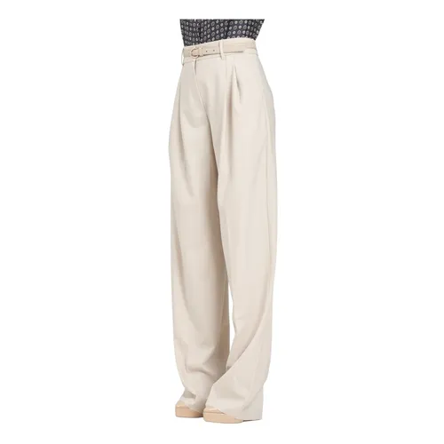 Elegante Weite Hosen, Hose mit hoher Taille und weitem Bein - Max Mara - Modalova
