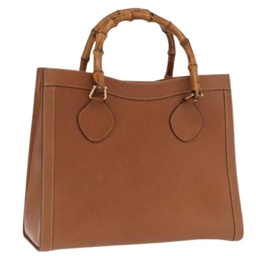 Pre-owned Vintage Leather Handbag - Gucci Vintage - Modalova