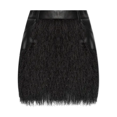 Lederrock mit Fransen - The Mannei - Modalova