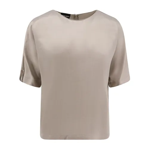 Stylish Grey T-shirts and Polos - Giorgio Armani - Modalova