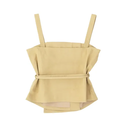 Beige Double Breasted Strap Top - Officine Générale - Modalova