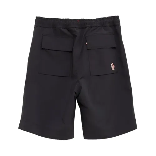 Technical Froissé Shorts - Moncler - Modalova