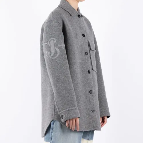 Grey Wool Jacket - Jil Sander - Modalova