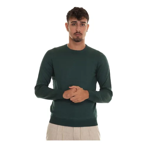 Stone Washed Wool Slim Fit Pullover - Gran Sasso - Modalova