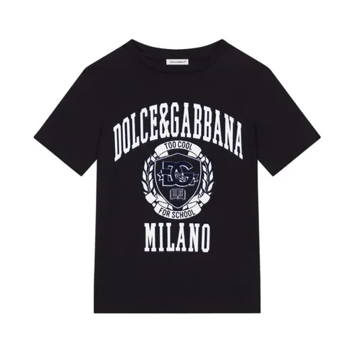 Kids Blue T-shirt Short Sleeve - Dolce & Gabbana - Modalova