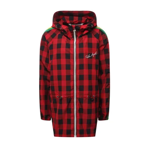 Red Windbreaker Jacket Stylish Comfortable - Palm Angels - Modalova