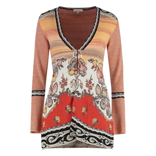 Lurex Jacquard Knit Cardigan - Etro - Modalova