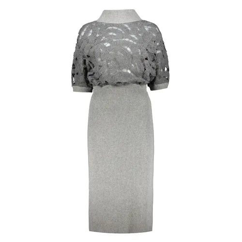 Geripptes Strickkleid - Fabiana Filippi - Modalova