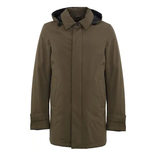 Grüner Parka Windstopper Mantel - Herno - Modalova