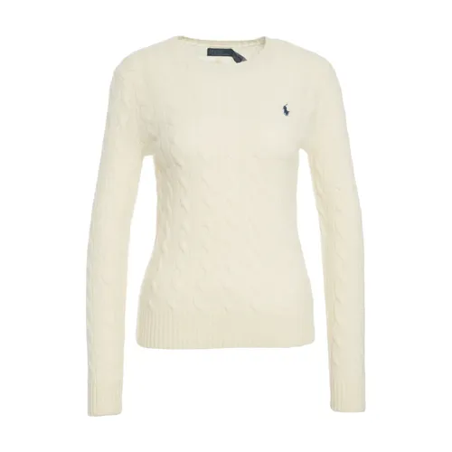 Klassischer Cable-Knit Pullover Bianco Aw25 - Polo Ralph Lauren - Modalova