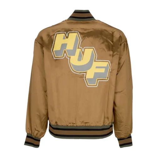 Galactic Stack Bomber Jacket Camel - HUF - Modalova