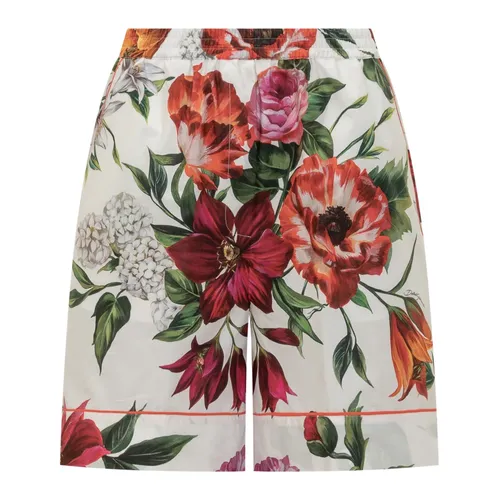 Floral Print Shorts - Dolce & Gabbana - Modalova