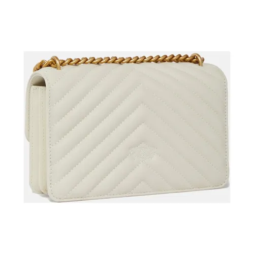 Mini Borsa Chevron in Nappa di Agnello - PINKO - Modalova