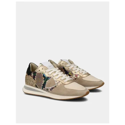 Python Beige Sneakers Model Tropez - Philippe Model - Modalova