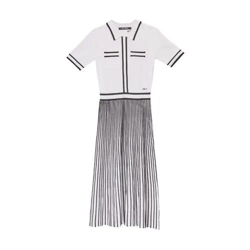 Gefaltete Strickkleid - Karl Lagerfeld - Modalova