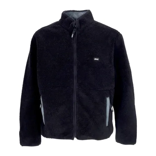 Reversible Sherpa Jacket Black - Obey - Modalova