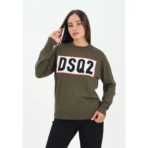 Oliver Grüner Rundhalspullover - Dsquared2 - Modalova