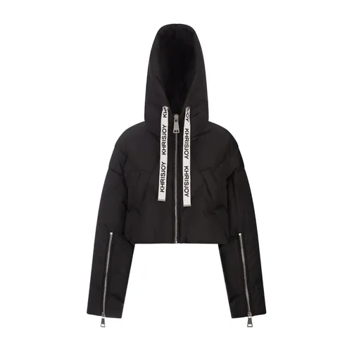 Black Down Feather Coat - Khrisjoy - Modalova