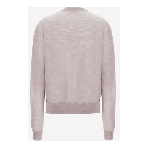 Fine Knit Sweater with Slits - Jil Sander - Modalova