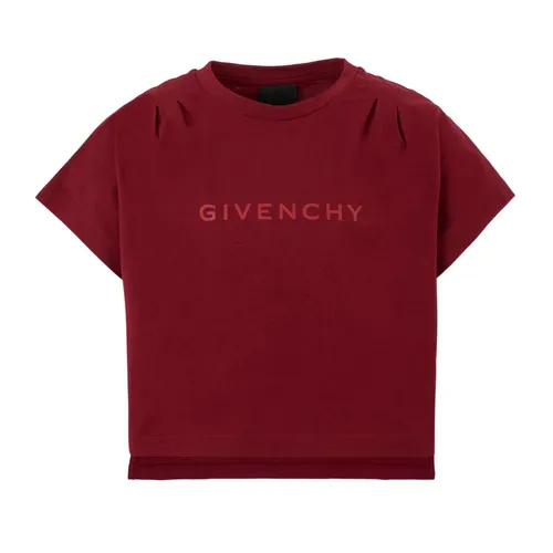 Burgundy Short Sleeves T-Shirt 4G Motif - Givenchy - Modalova