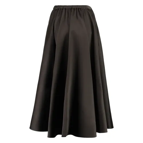 Silk blend midi skirt with pockets - Valentino Garavani - Modalova