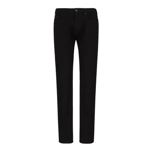 Vaqueros de sarga de mezclilla cómodos de corte regular - Armani - Modalova