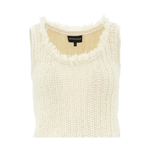 Cotton Blend Tank Top - Emporio Armani - Modalova