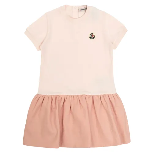 Pink Logo Dress for Baby Girls - Moncler - Modalova