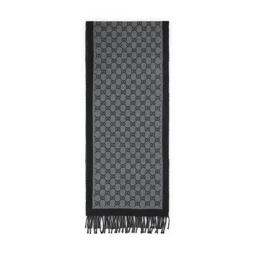 Moon Flannel Wool Scarf - Gucci - Modalova
