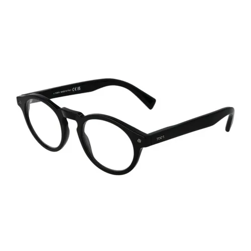 Black Acetate Round Optical Frames - Tod's - Modalova