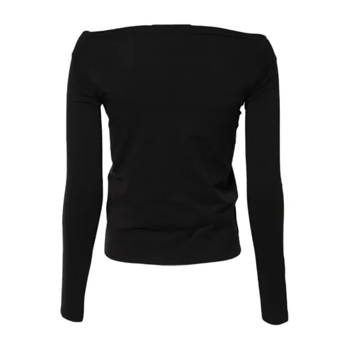 Wool Shrug Crew Neck Pullover Sweater - Dolce & Gabbana - Modalova