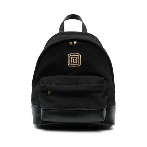 Kids Black Gold Bucket Backpack - Balmain - Modalova