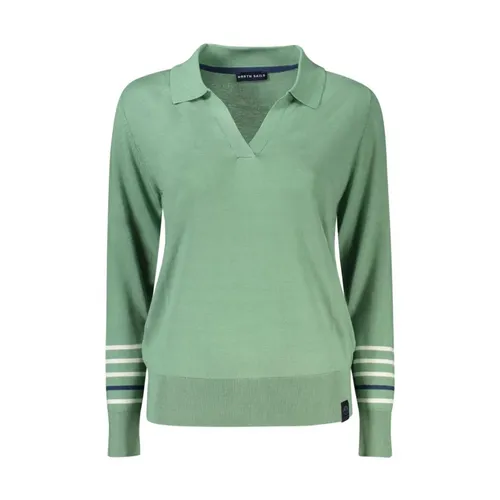 Green V-neck Cotton Sweater - North Sails - Modalova