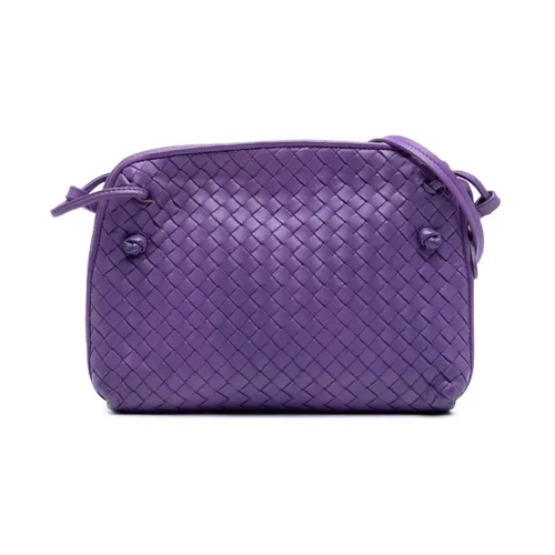 Pre-owned Woven Leather Crossbody Bag - Bottega Veneta Vintage - Modalova