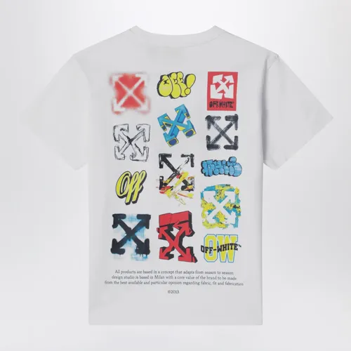 Multilogo Tee S/S - Off White - Modalova