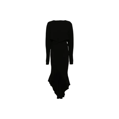 Drapiertes Kleid mit Rüschen - Philosophy di Lorenzo Serafini - Modalova