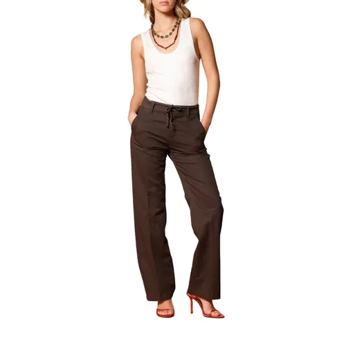 Straight Women's Chino Pants in Cotton-Linen - Mason's - Modalova