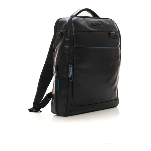Leather rucksack - Piquadro - Modalova