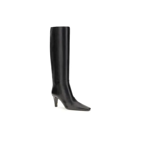 Modern Cone Heel Leather Boots - Saint Laurent - Modalova