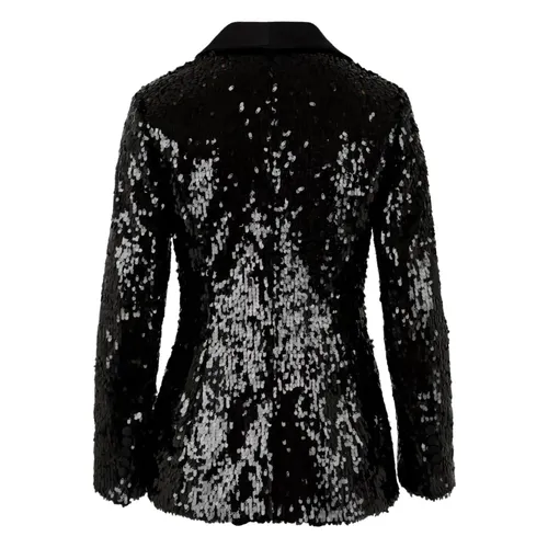 Sequin Black Blazer Jacket - Atelier Legora - Modalova