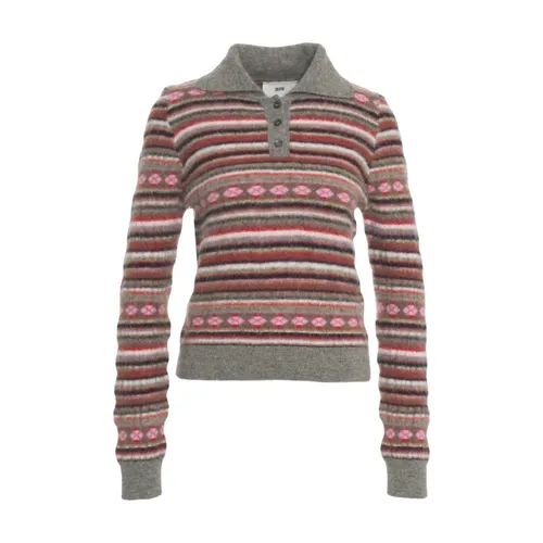 Knitwear > V-neck Knitwear - - Solotre - Modalova